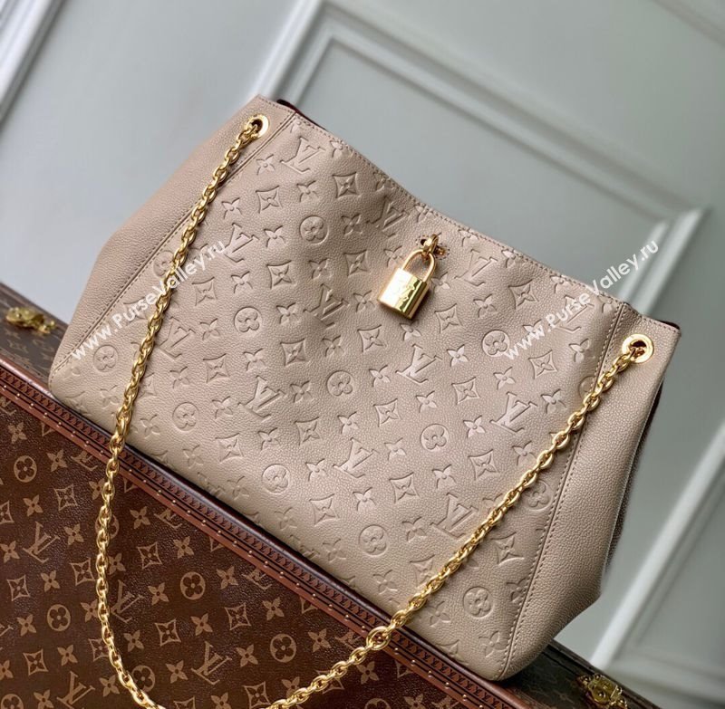 Louis Vuitton Anytime MM Tote Bag in Monogram Leather Grey 2025 M14324 (KI-250524063)