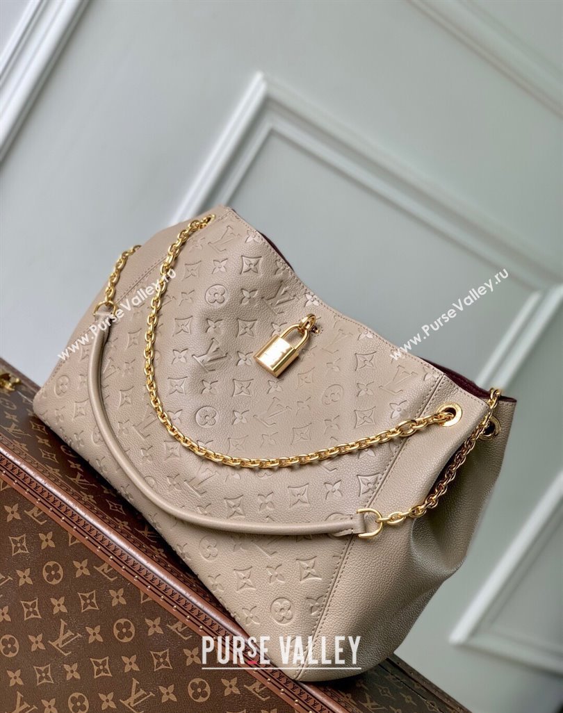 Louis Vuitton Anytime MM Tote Bag in Monogram Leather Grey 2025 M14324 (KI-250524063)