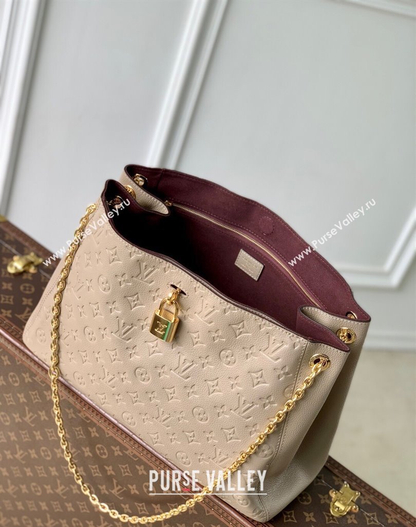 Louis Vuitton Anytime MM Tote Bag in Monogram Leather Grey 2025 M14324 (KI-250524063)