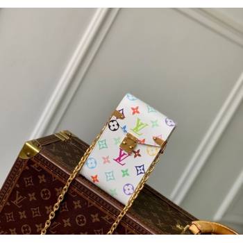 Louis Vuitton LV x TM Phone Pouch Metis in Multicolored Monogram Canvas White 2025 M14098 (KI-250523016)