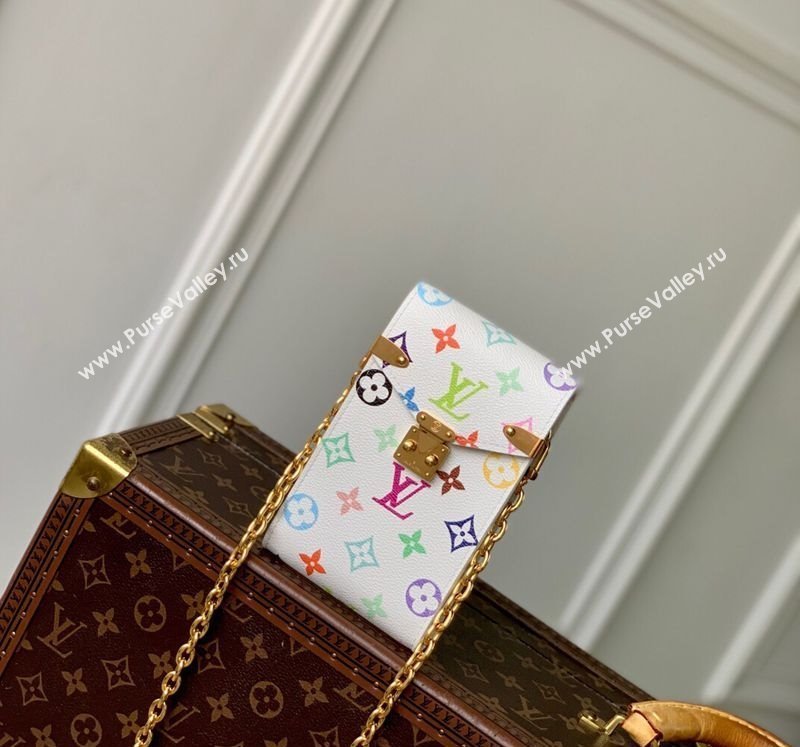 Louis Vuitton LV x TM Phone Pouch Metis in Multicolored Monogram Canvas White 2025 M14098 (KI-250523016)