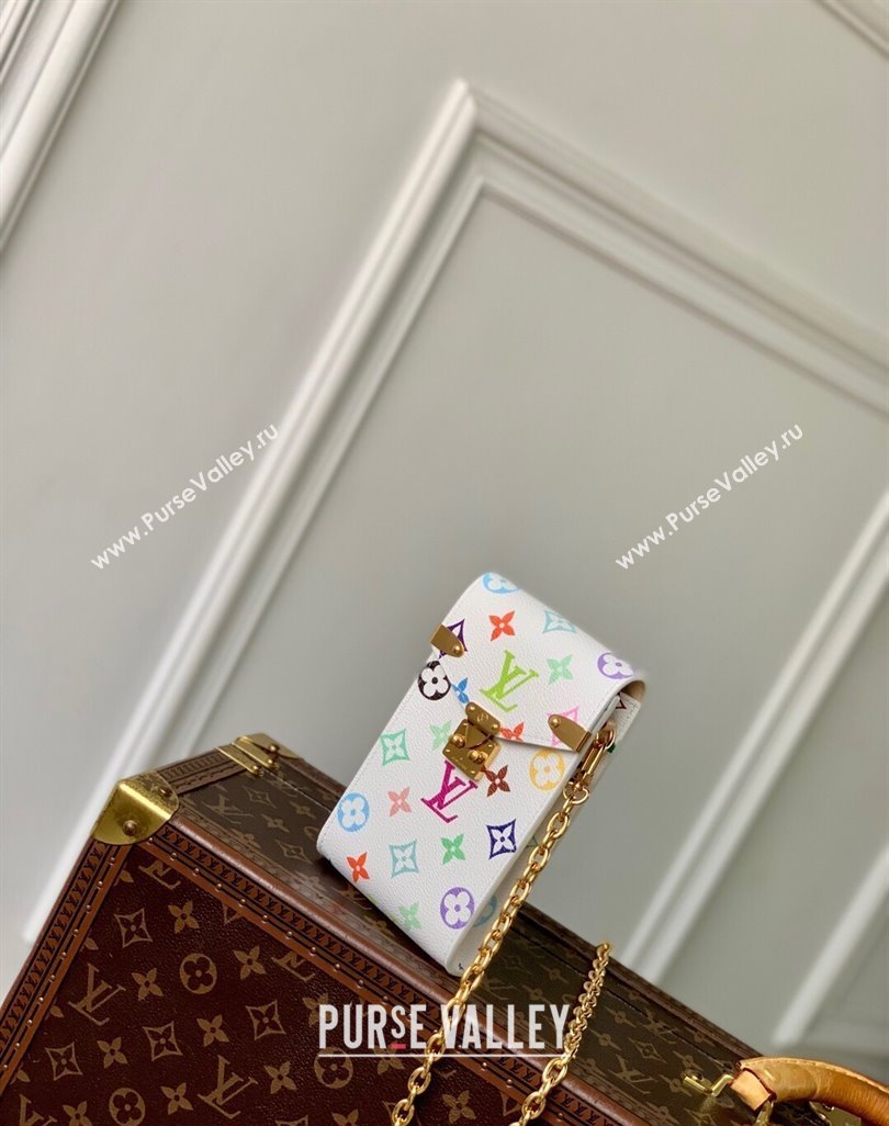 Louis Vuitton LV x TM Phone Pouch Metis in Multicolored Monogram Canvas White 2025 M14098 (KI-250523016)