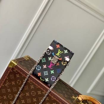 Louis Vuitton LV x TM Phone Pouch Metis in Multicolored Monogram Canvas Black 2025 M14098 (KI-250523017)