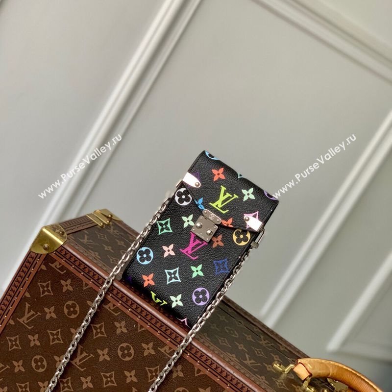 Louis Vuitton LV x TM Phone Pouch Metis in Multicolored Monogram Canvas Black 2025 M14098 (KI-250523017)