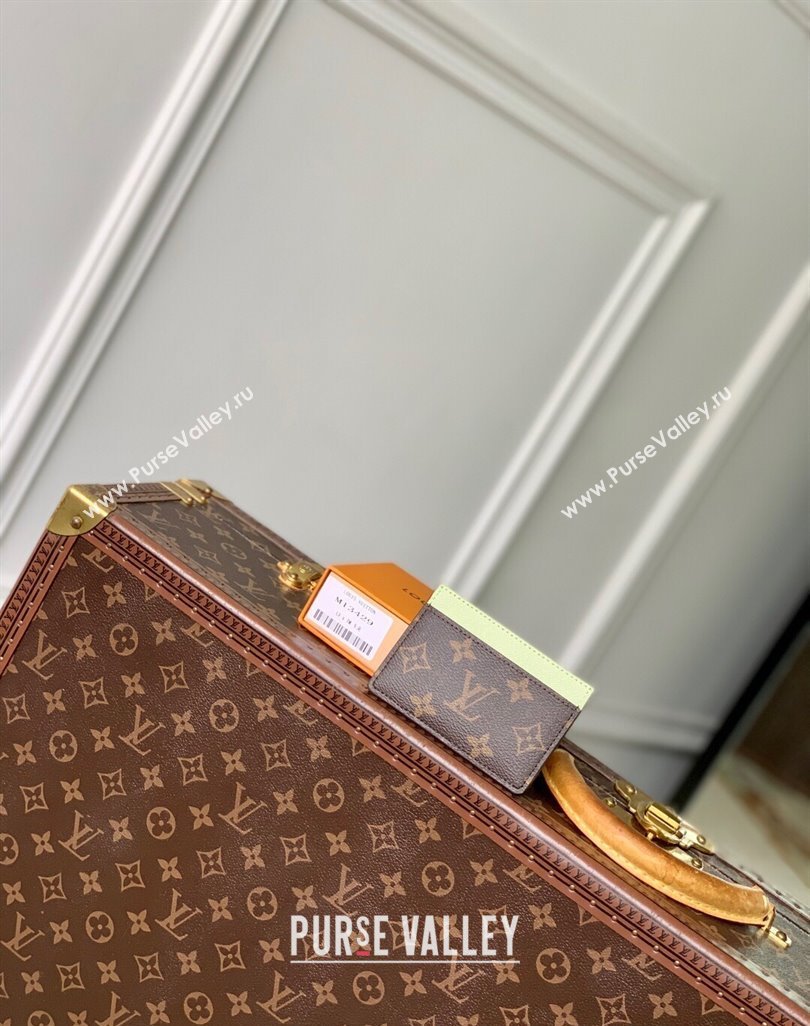 Louis Vuitton LV x TM Card Holder Wallet in Sakura Brown Monogram Canvas with Cherry Blossom 2025 M13429 (KI-250523006)