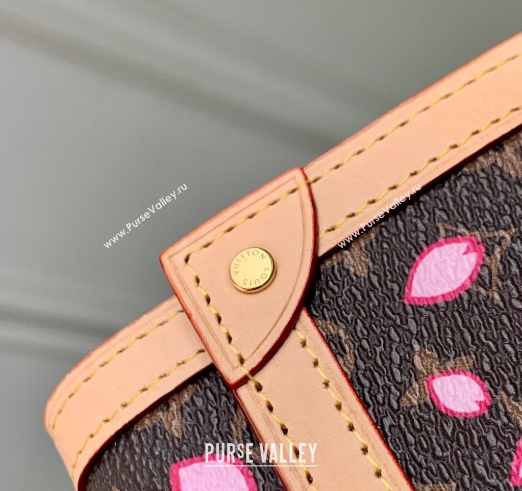 Louis Vuitton LV x TM Victorine Wallet in Sakura Monogram Canvas with Cherry Blossom 2025 M13427 (KI-250523007)