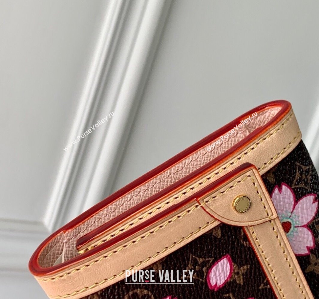Louis Vuitton LV x TM Victorine Wallet in Sakura Monogram Canvas with Cherry Blossom 2025 M13427 (KI-250523007)