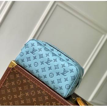 Louis Vuitton Dopp Kit Clutch in Sky Blue Monogram Shadow Leather M14885 2025 (KI-250523081)