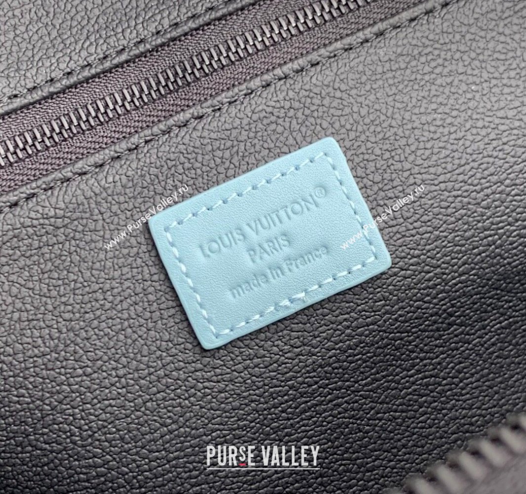 Louis Vuitton Dopp Kit Clutch in Sky Blue Monogram Shadow Leather M14885 2025 (KI-250523081)