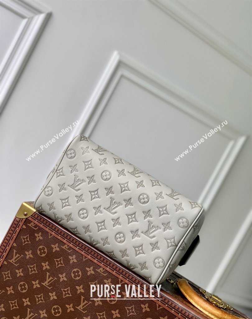 Louis Vuitton Dopp Kit Clutch in Sand Grey Monogram Shadow Leather M14843 2025 (KI-250523082)