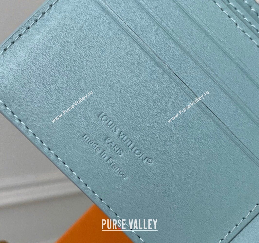 Louis Vuitton Multiple Wallet in Sky Blue Monogram Shadow Leather M14802 2025 (KI-250523070)