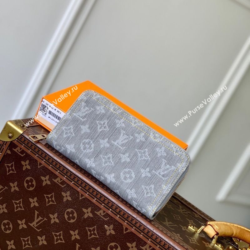 Louis Vuitton Zippy Wallet in Cloudy Grey Certified Organic Cotton M13214 2025 (KI-250523025)