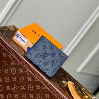 Louis Vuitton Multiple Wallet in Navy Blue Monogram Shadow Leather M14787 2025 (KI-250523071)
