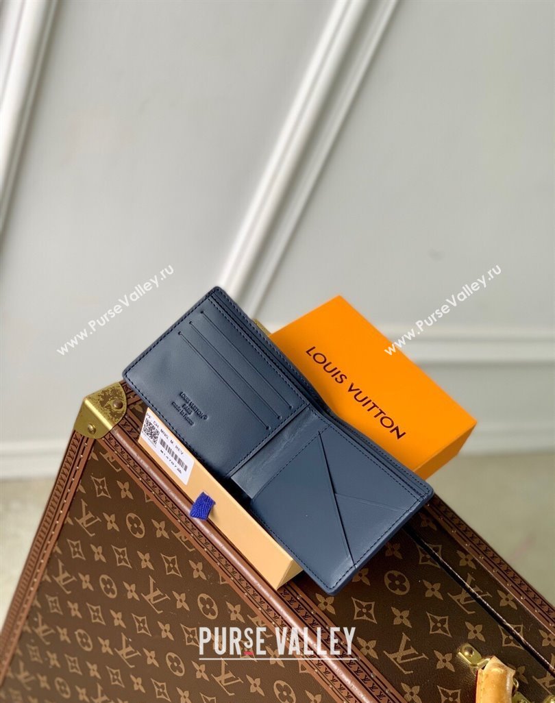 Louis Vuitton Multiple Wallet in Navy Blue Monogram Shadow Leather M14787 2025 (KI-250523071)