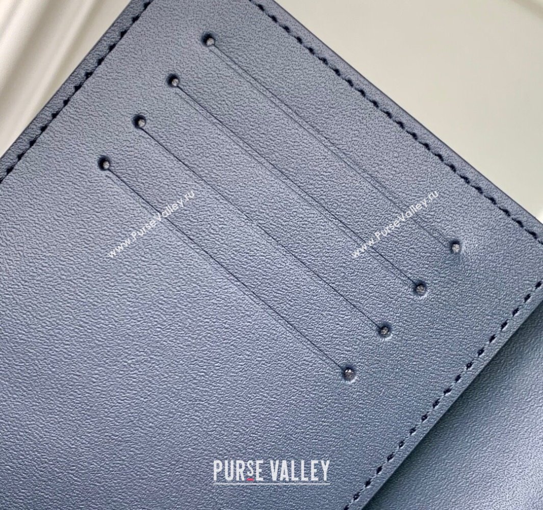 Louis Vuitton Passport Cover in Navy Blue Monogram Shadow Leather M14792 2025 (KI-250523069)