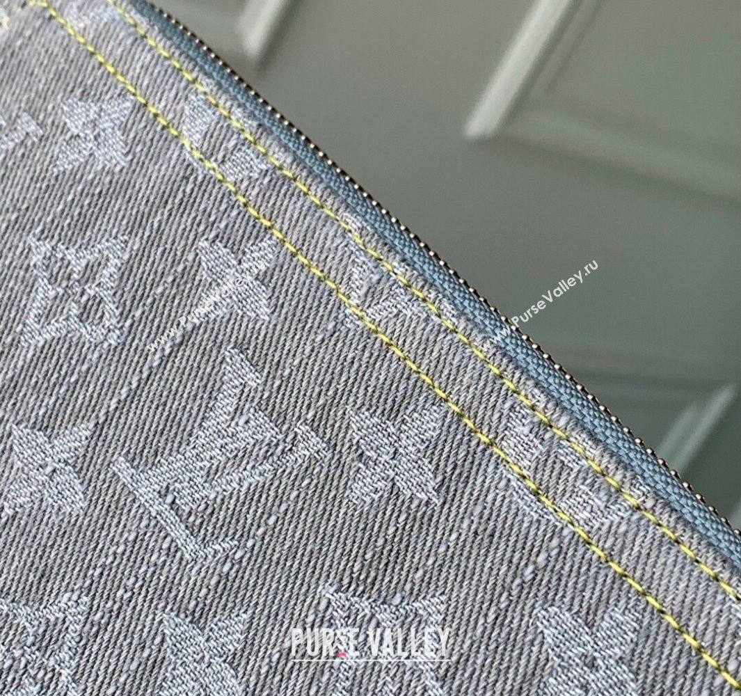 Louis Vuitton Zippy Wallet in Cloudy Grey Certified Organic Cotton M13214 2025 (KI-250523025)