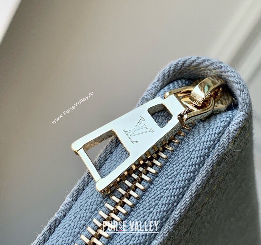 Louis Vuitton Zippy Wallet in Cloudy Grey Certified Organic Cotton M13214 2025 (KI-250523025)