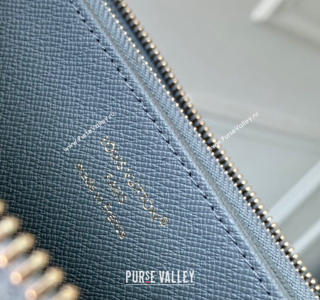 Louis Vuitton Zippy Wallet in Cloudy Grey Certified Organic Cotton M13214 2025 (KI-250523025)