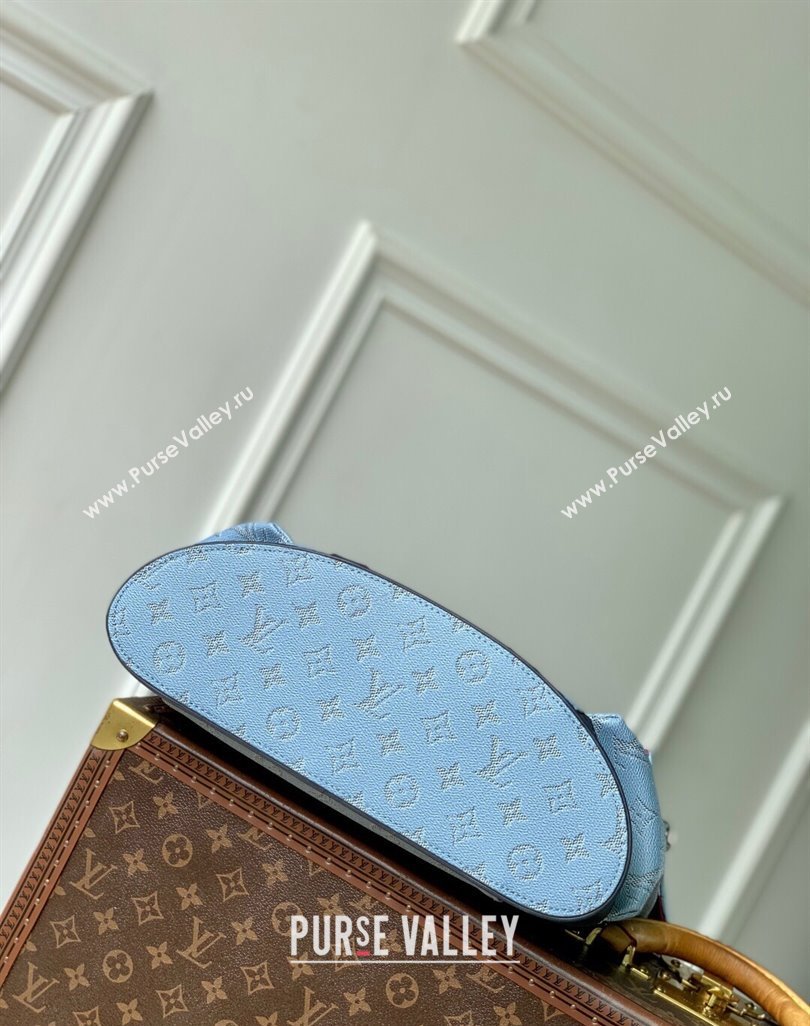Louis Vuitton Mens Christopher MM Backpack Bag in Monogram Heritage Canvas Blue 2025 M14676 (KI-250524005)