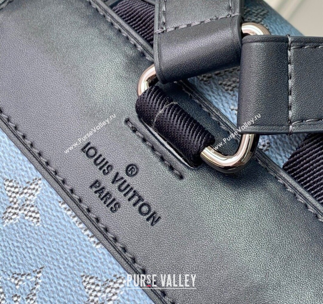 Louis Vuitton Mens Christopher MM Backpack Bag in Monogram Heritage Canvas Blue 2025 M14676 (KI-250524005)