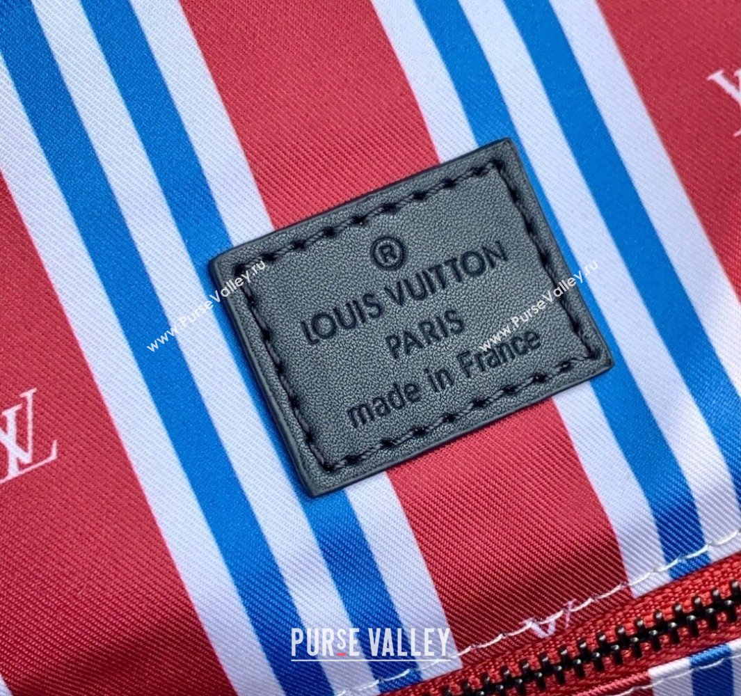 Louis Vuitton Mens Christopher MM Backpack Bag in Monogram Heritage Canvas Blue 2025 M14676 (KI-250524005)