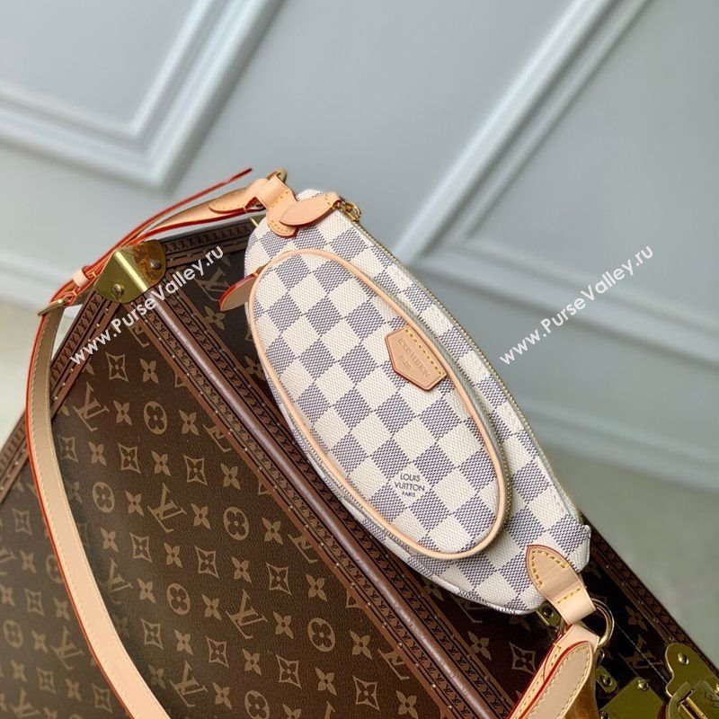 Louis Vuitton Keepit Bumbag in Damier Azur Canvas N00230 2025 (KI-250524007)