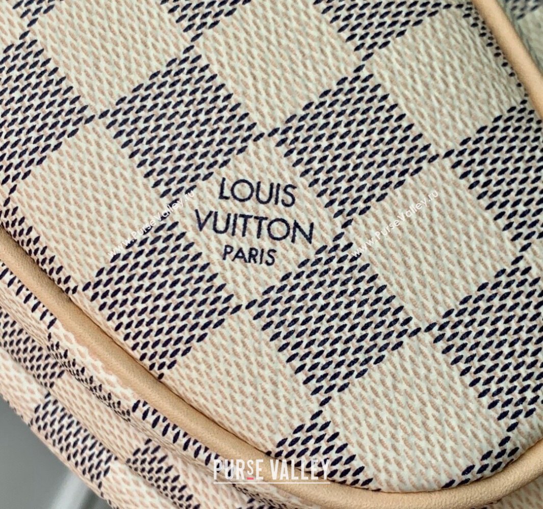 Louis Vuitton Keepit Bumbag in Damier Azur Canvas N00230 2025 (KI-250524007)