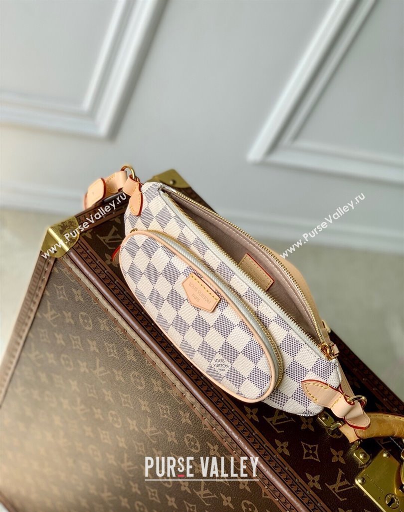 Louis Vuitton Keepit Bumbag in Damier Azur Canvas N00230 2025 (KI-250524007)