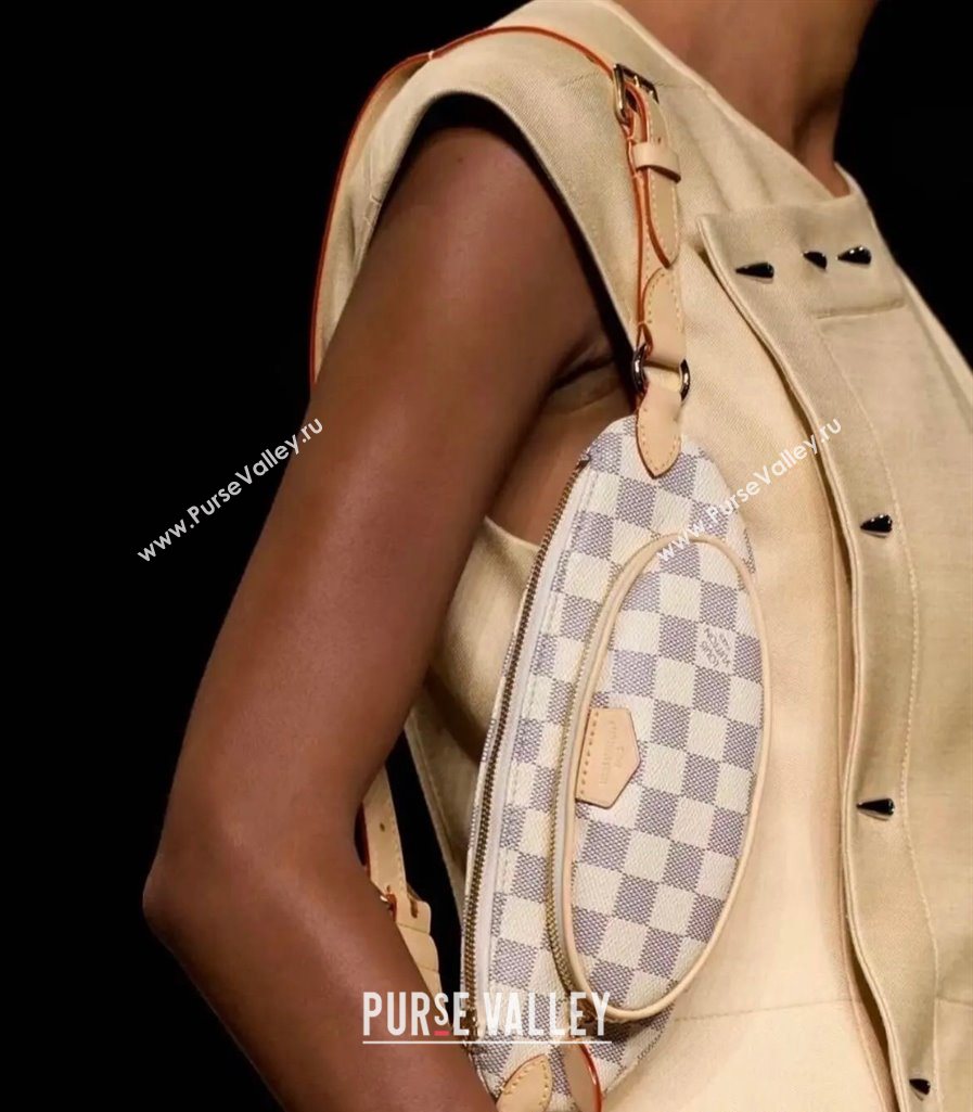 Louis Vuitton Keepit Bumbag in Damier Azur Canvas N00230 2025 (KI-250524007)