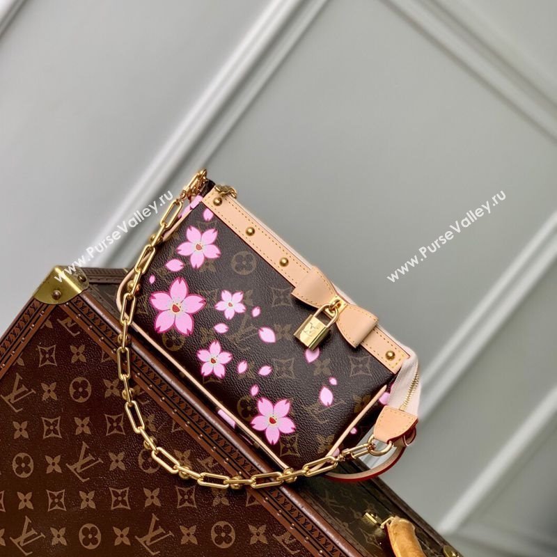 Louis Vuitton LV x TM Pochette Accessoires Mini bag in Sakura Monogram Canvas with Cherry Blossom 2025 M13666 (KI-250523008)