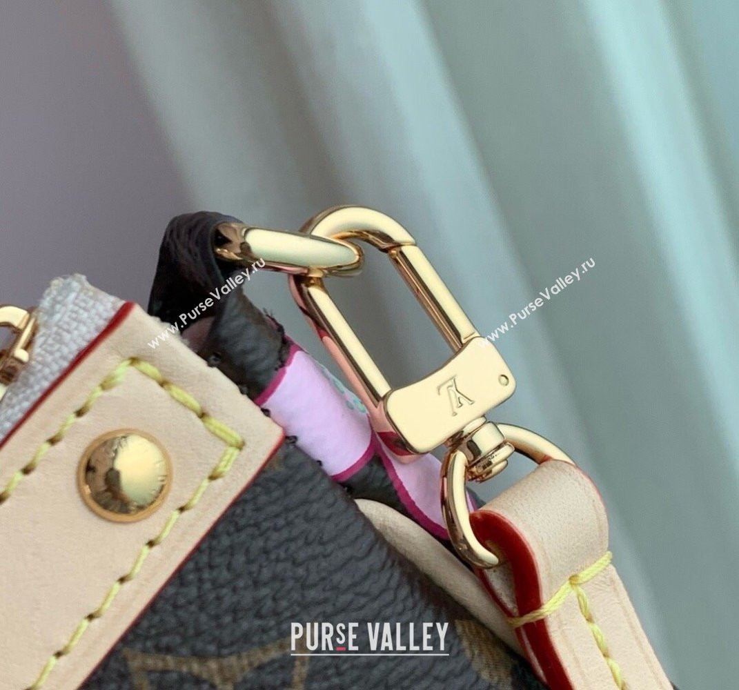 Louis Vuitton LV x TM Pochette Accessoires Mini bag in Sakura Monogram Canvas with Cherry Blossom 2025 M13666 (KI-250523008)