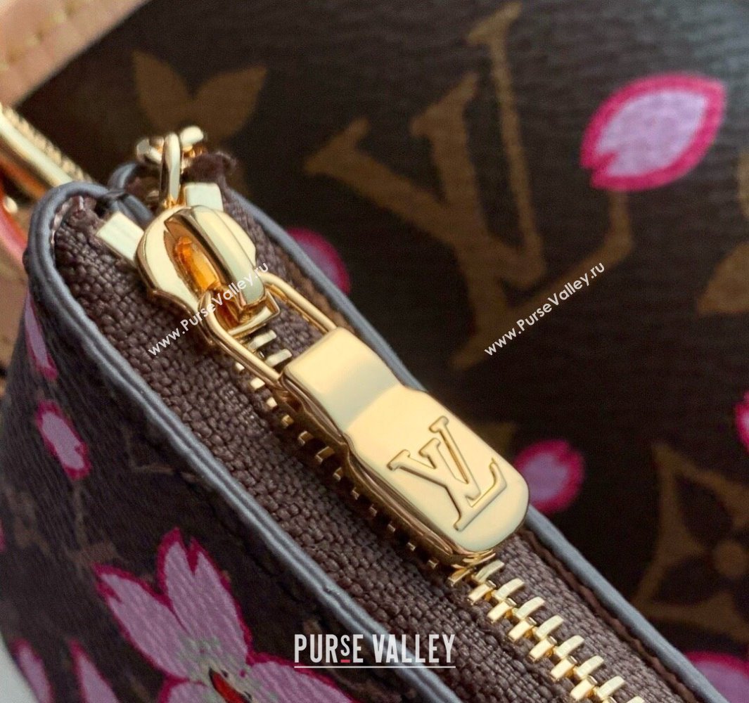 Louis Vuitton LV x TM Nano Bucket bag in Sakura Monogram Canvas with Cherry Blossom 2025 M13417 (KI-250523009)