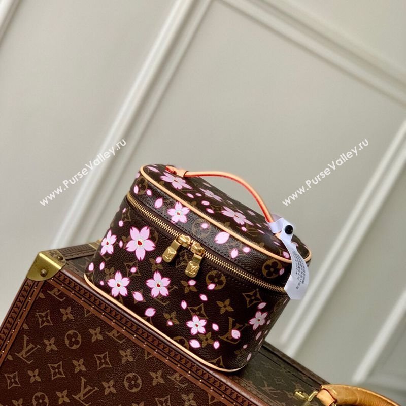 Louis Vuitton LV x TM Nice Mini bag in Sakura Monogram Canvas with Cherry Blossom 2025 M14181 (KI-250523010)