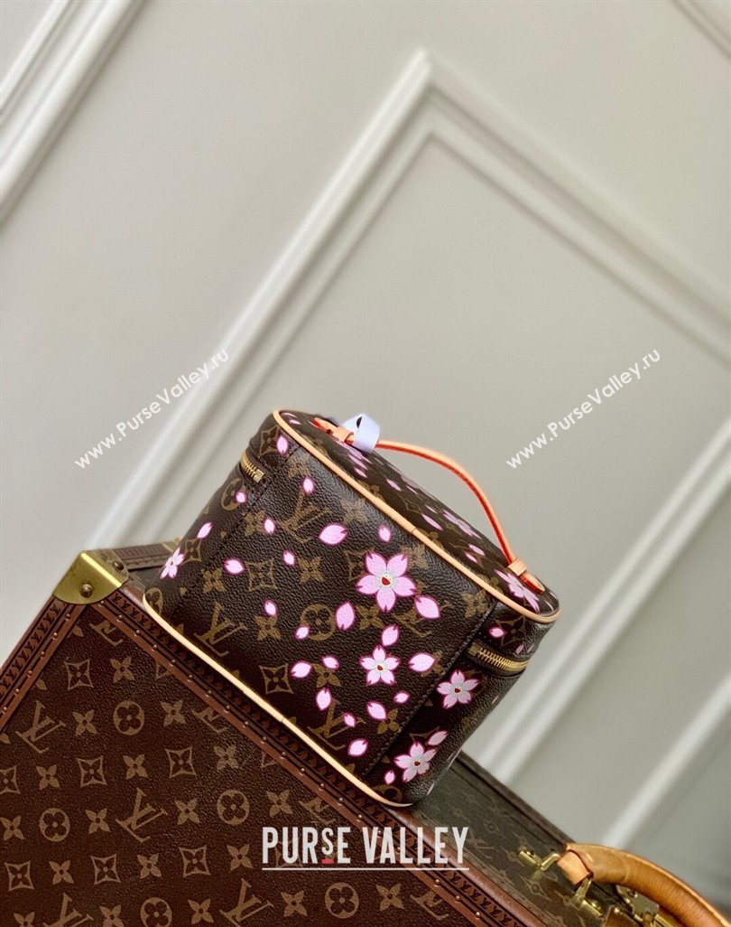 Louis Vuitton LV x TM Nice Mini bag in Sakura Monogram Canvas with Cherry Blossom 2025 M14181 (KI-250523010)