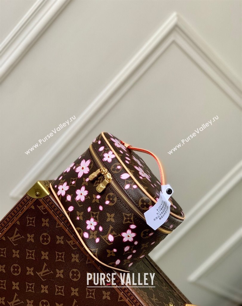 Louis Vuitton LV x TM Nice Mini bag in Sakura Monogram Canvas with Cherry Blossom 2025 M14181 (KI-250523010)