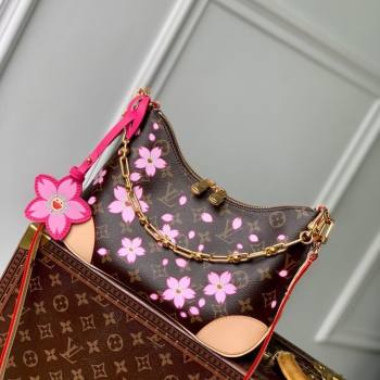 Louis Vuitton LV x TM Boulogne PM bag in Sakura Monogram Canvas with Cherry Blossom 2025 M13265 (KI-250523011)
