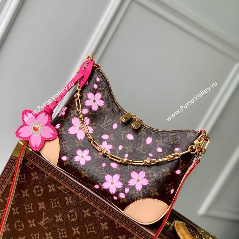 Louis Vuitton LV x TM Boulogne PM bag in Sakura Monogram Canvas with Cherry Blossom 2025 M13265 (KI-250523011)