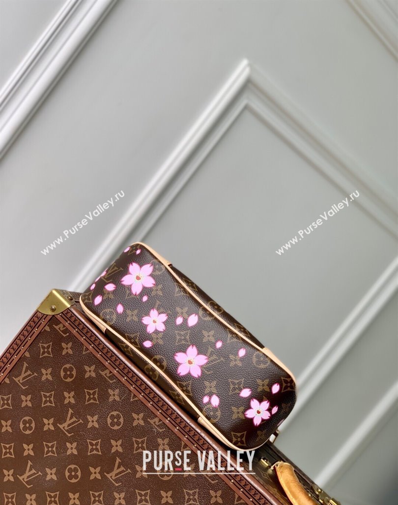 Louis Vuitton LV x TM Boulogne PM bag in Sakura Monogram Canvas with Cherry Blossom 2025 M13265 (KI-250523011)