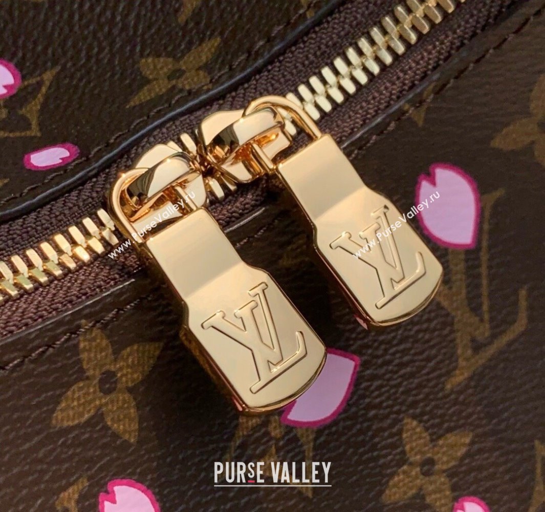 Louis Vuitton LV x TM Boulogne PM bag in Sakura Monogram Canvas with Cherry Blossom 2025 M13265 (KI-250523011)