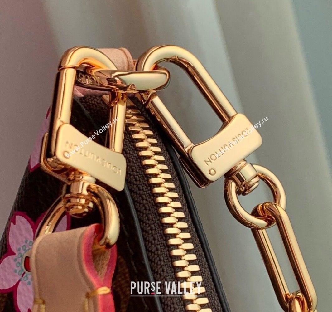 Louis Vuitton LV x TM Boulogne PM bag in Sakura Monogram Canvas with Cherry Blossom 2025 M13265 (KI-250523011)