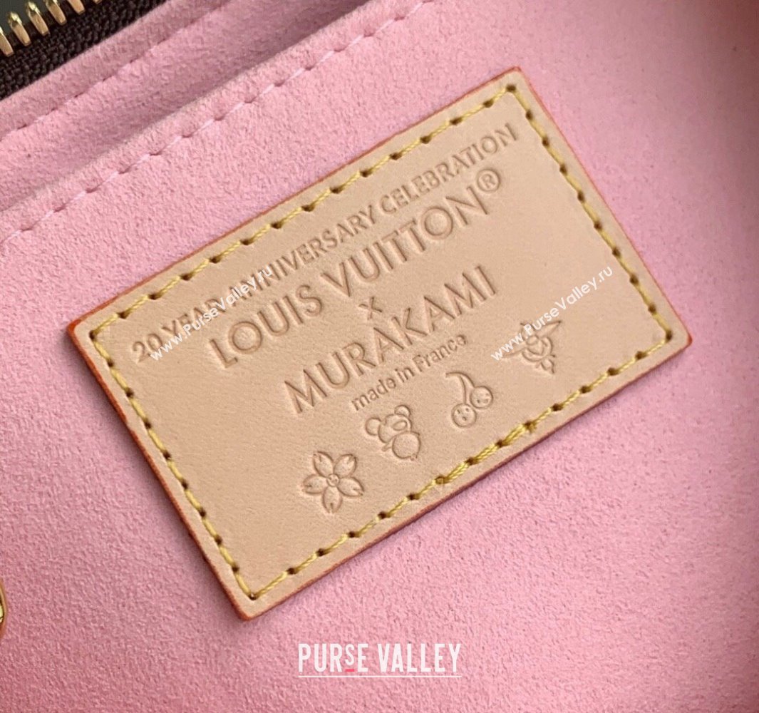 Louis Vuitton LV x TM Boulogne PM bag in Sakura Monogram Canvas with Cherry Blossom 2025 M13265 (KI-250523011)