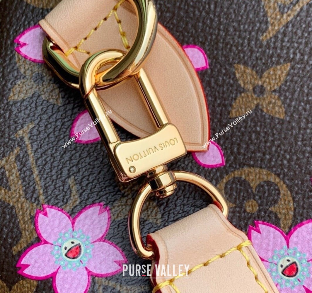 Louis Vuitton LV x TM Speedy Bandouliere 25 bag in Sakura Monogram Canvas with Cherry Blossom 2025 M14174 (KI-250523013)