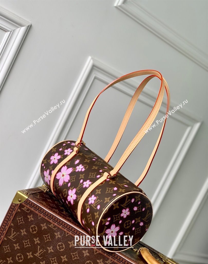 Louis Vuitton LV x TM Papillon bag in Sakura Monogram Canvas with Cherry Blossom 2025 M13097 (KI-250523014)