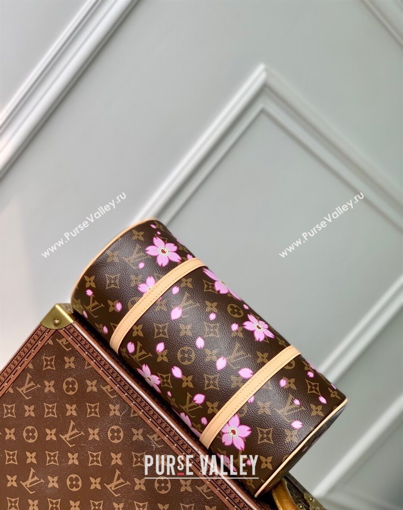 Louis Vuitton LV x TM Papillon bag in Sakura Monogram Canvas with Cherry Blossom 2025 M13097 (KI-250523014)