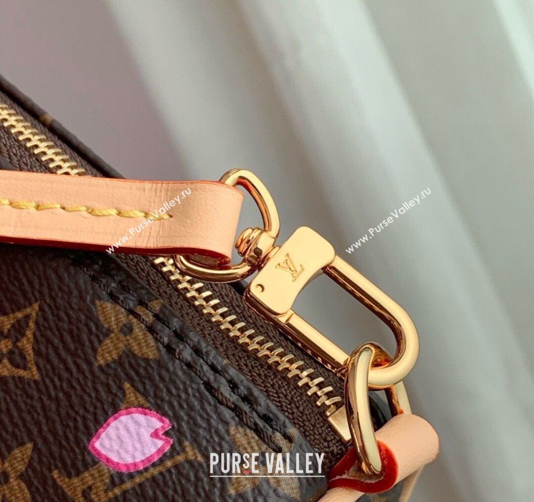 Louis Vuitton LV x TM Papillon bag in Sakura Monogram Canvas with Cherry Blossom 2025 M13097 (KI-250523014)