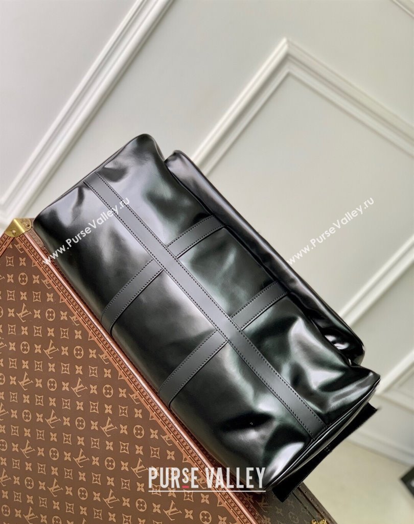 Louis Vuitton Keepall Cargo Bandouliere 50 Travel Bag in Black Leather M13992 2025 (KI-250524010)
