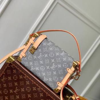 Louis Vuitton Side Trunk MM bag in Cloudy Grey Certified Organic Cotton M13285 2025 (KI-250523020)