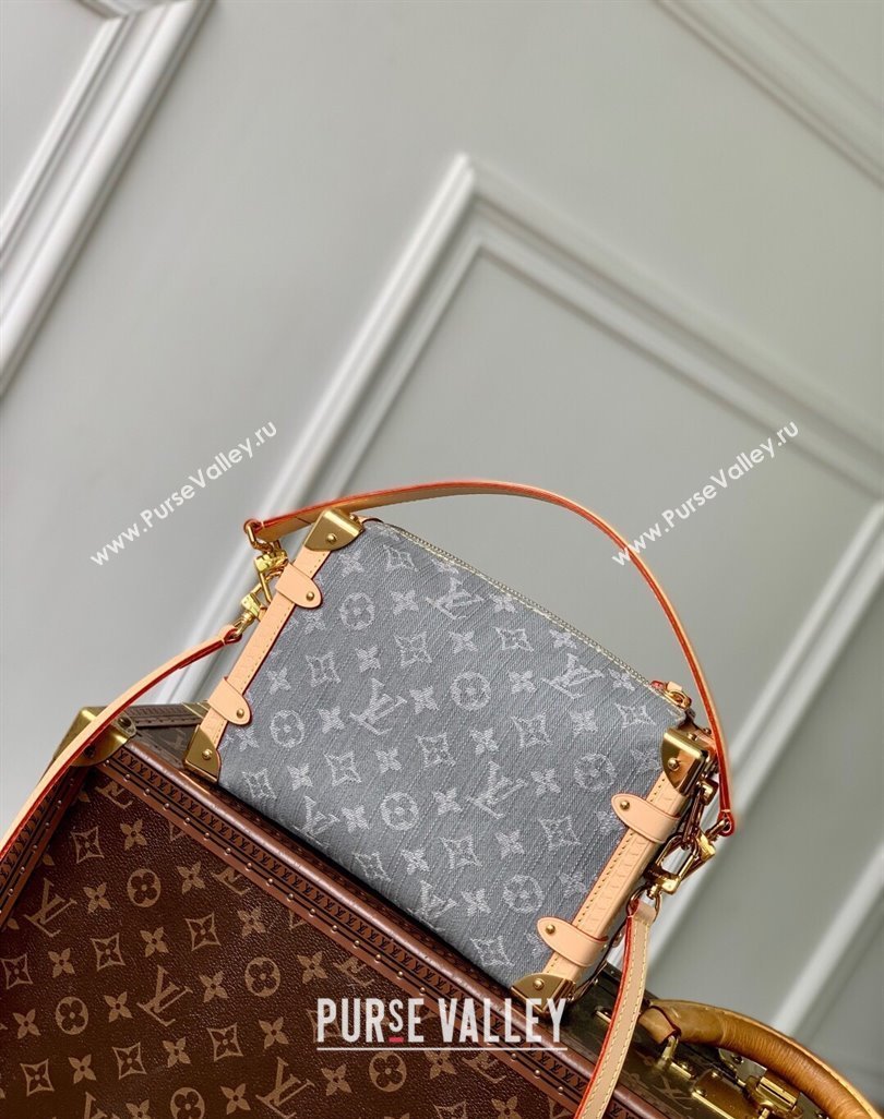 Louis Vuitton Side Trunk MM bag in Cloudy Grey Certified Organic Cotton M13285 2025 (KI-250523020)
