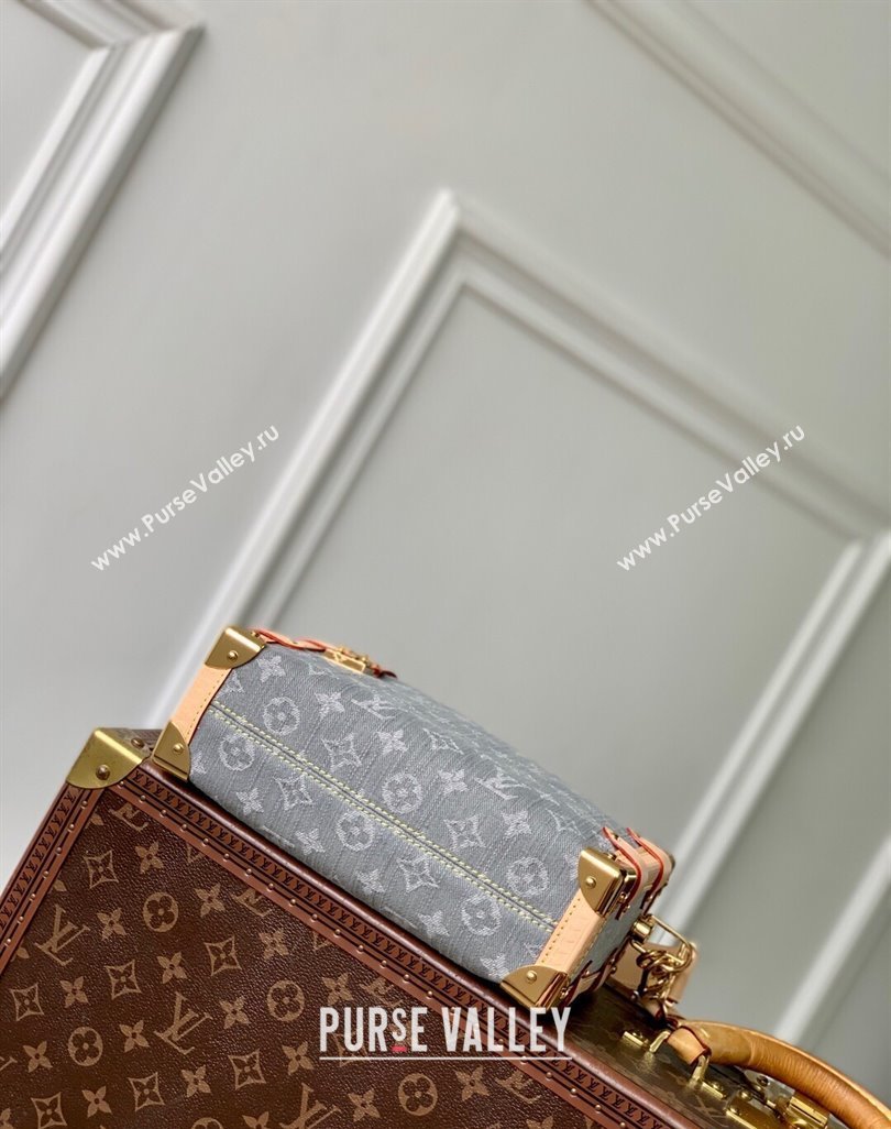 Louis Vuitton Side Trunk MM bag in Cloudy Grey Certified Organic Cotton M13285 2025 (KI-250523020)