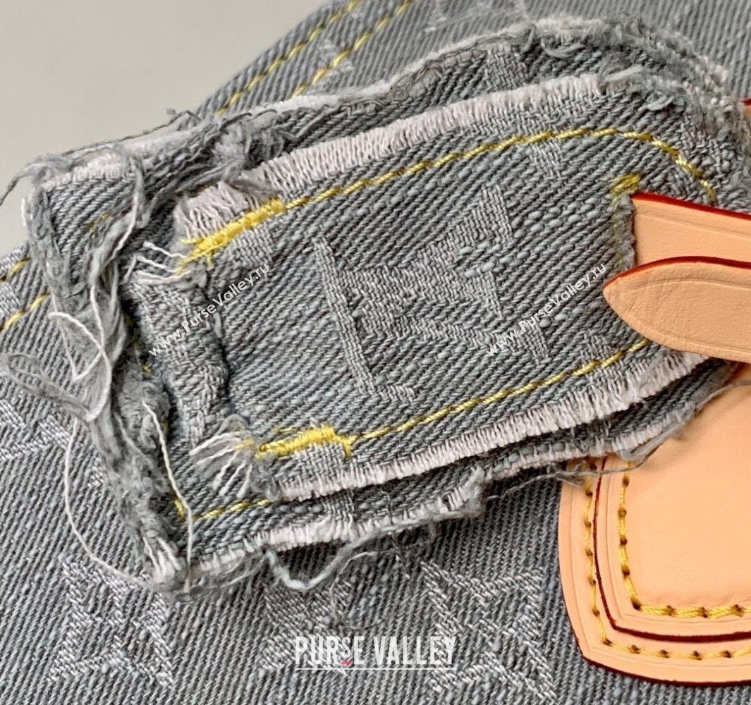 Louis Vuitton OnTheGo MM bag in Cloudy Grey Certified Organic Cotton M13189 2025 (KI-250523022)